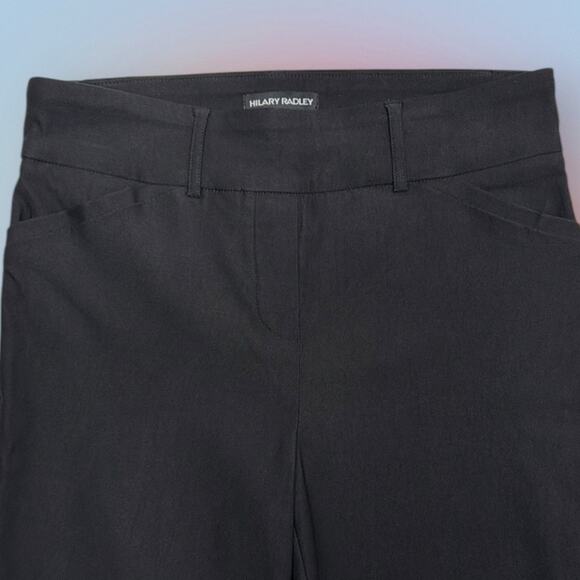 HILARY RADLEY Women’s Small Black Pull On Stretch Dress Pants - Picture 1 of 5